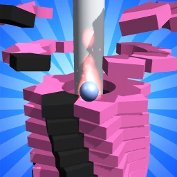 أيقونة Helix Stack Jump: سحق الكرة